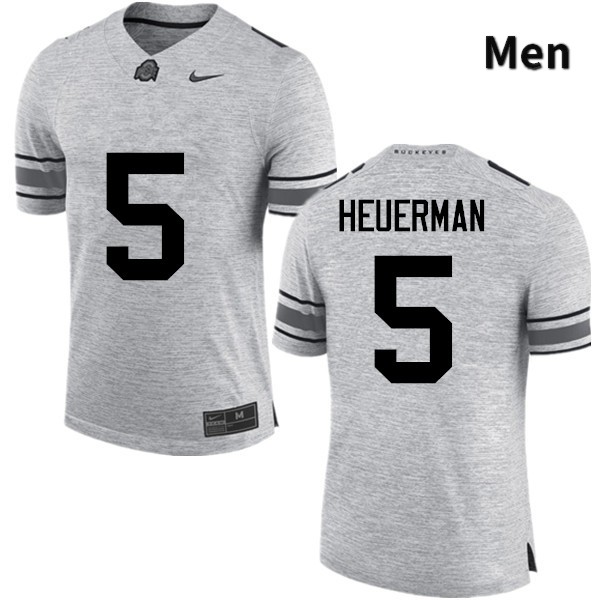 Ohio State Buckeyes Jeff Heuerman Men's #5 Gray Game Stitched College Football Jersey